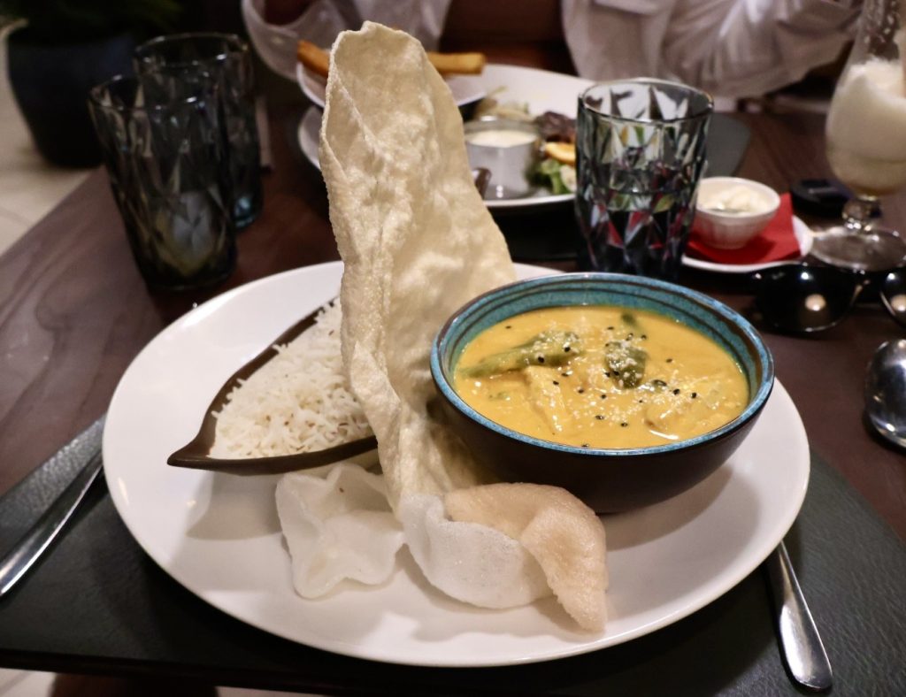 Curry at a local restaurant