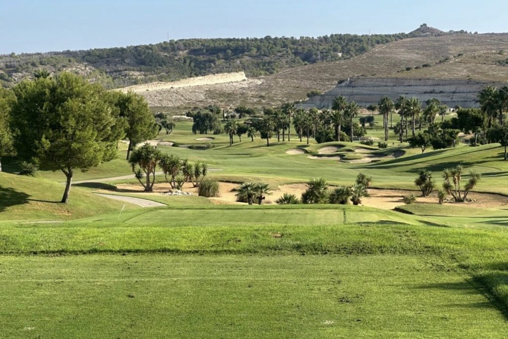 Rolling fairways and bunkers at Vistabella Golf, Orihuela