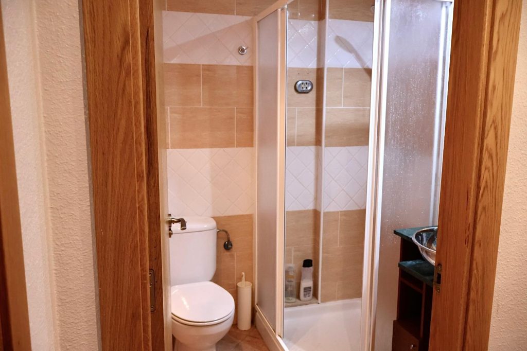 Bathroom with walk in shower
